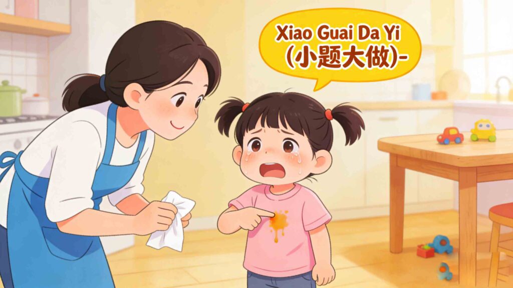 Xiao Guai Da Yi common Chinese idiom for kids illustration