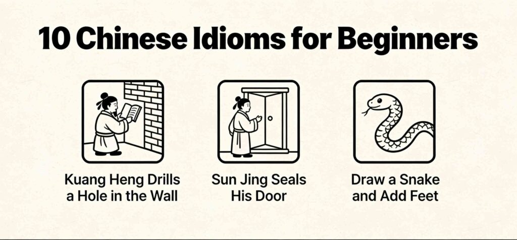 Chinese idioms for beginners flashcards