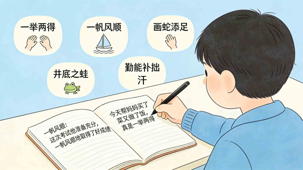 Chinese idioms in sentences - Chengyu examples for foreign learners