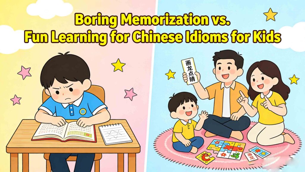 chinese idiom games for kids fun learning vs boring memorization