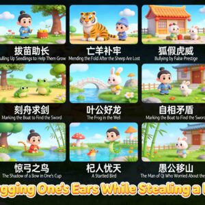 15 Classic Chinese Idioms for Kids Bilingual Stories with Pinyin Printable Worksheets