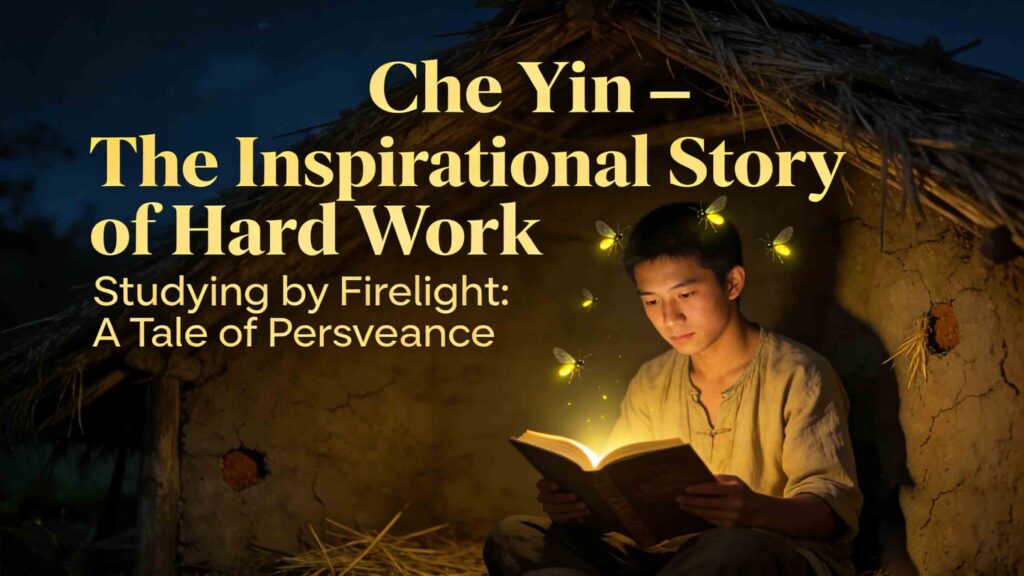Che Yin reading by firefly light – Inspirational Chinese story of diligence