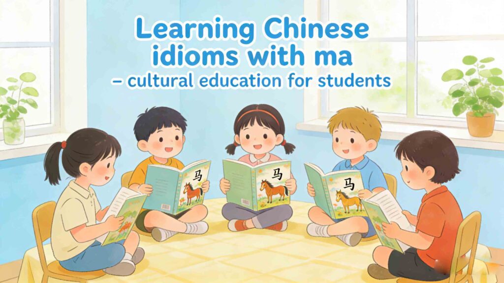 Learning Chinese idioms with ma – cultural education for students