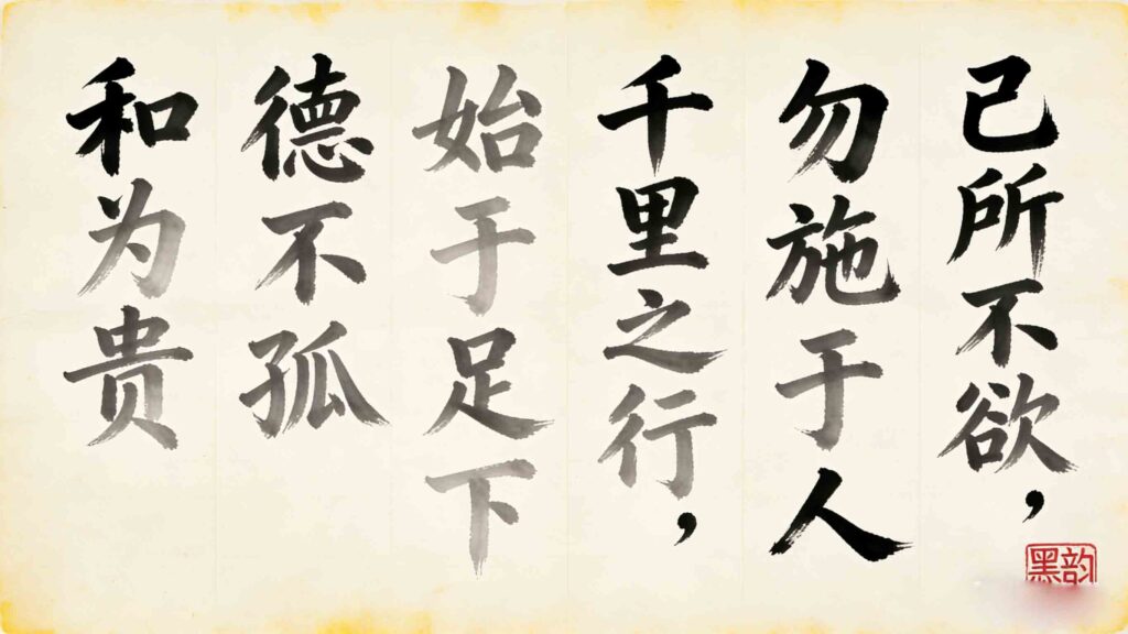 How many Chinese idioms are there - classic chengyu calligraphy with traditional Chinese characters
