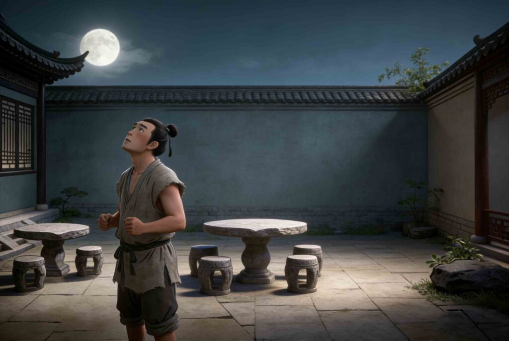 What does the story of 杞人忧天 mean? Ancient Chinese fable illustration