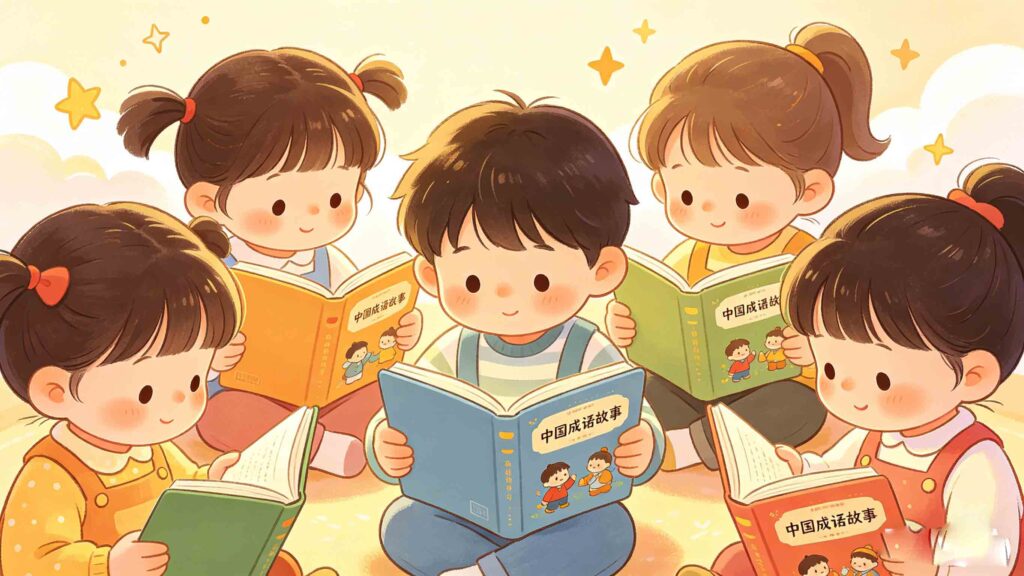 chinese idiom stories for kids ebook with colorful illustrations