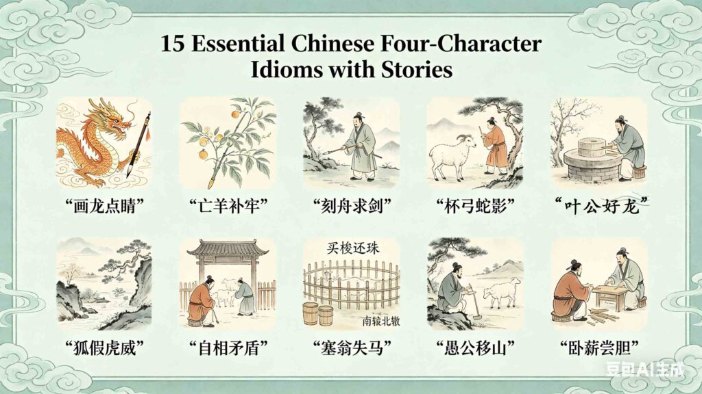 15 essential chinese four character idioms with stories