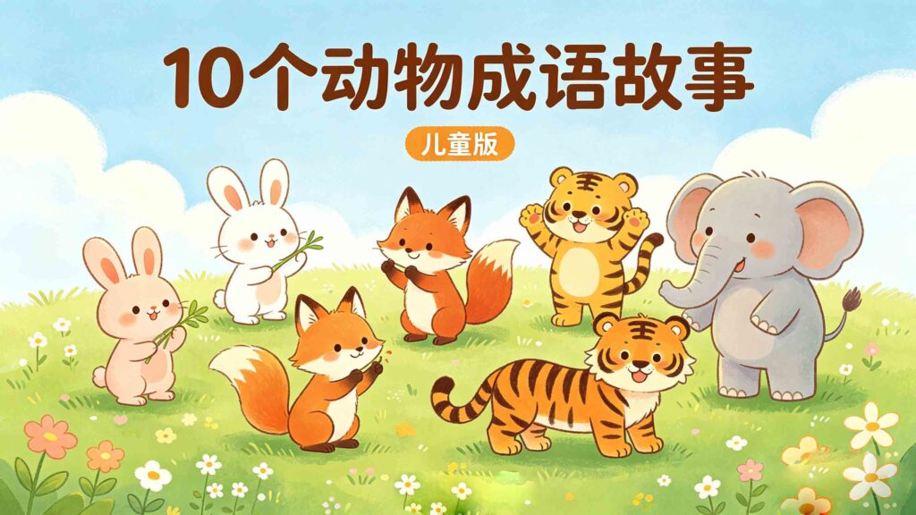 10 animal themed chinese idiom stories for kids pdf