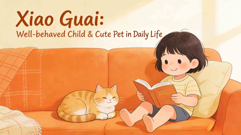 Xiao guai meaning - well-behaved child and cute pet in daily life